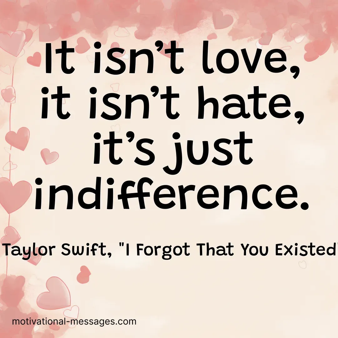 Indifference Quote Card