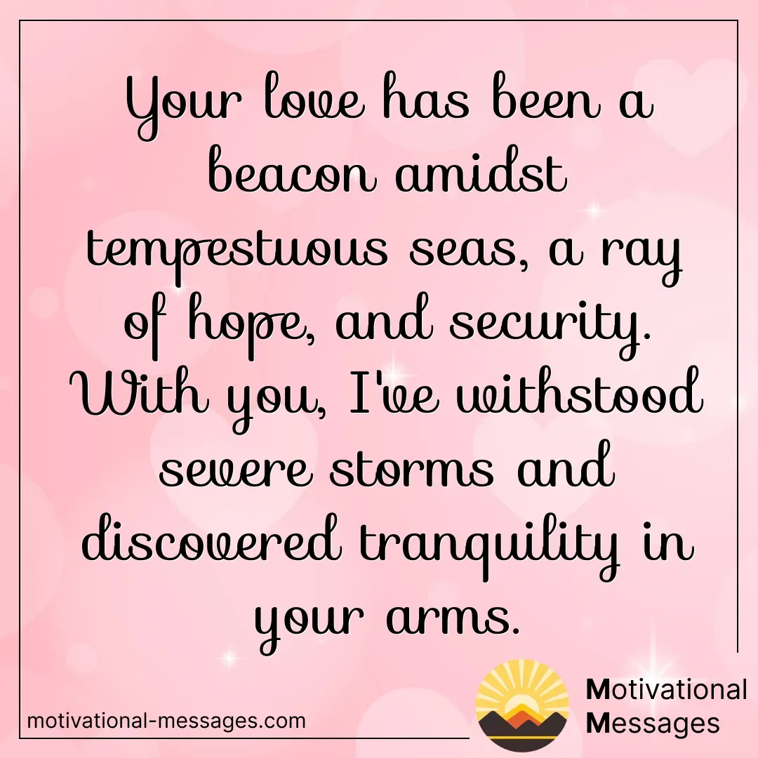 Love Beacon Amidst Tempestuous Seas Card