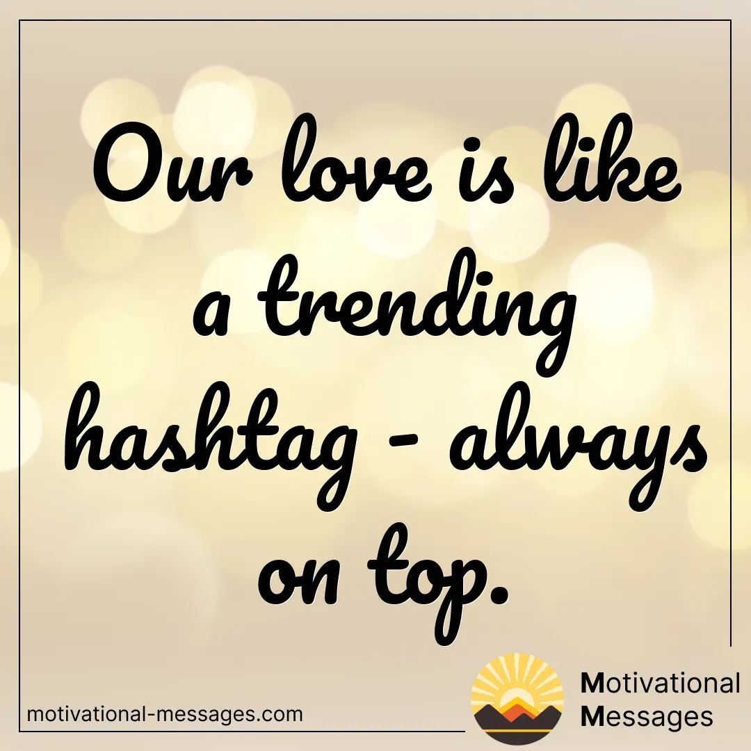 Love Trending Hashtag Card