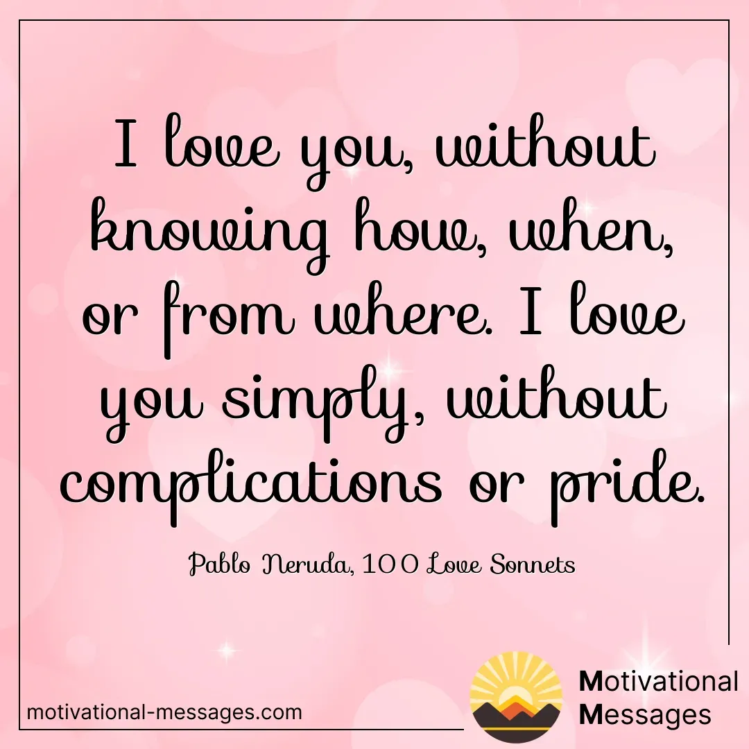 Love Without Complications Quote Card