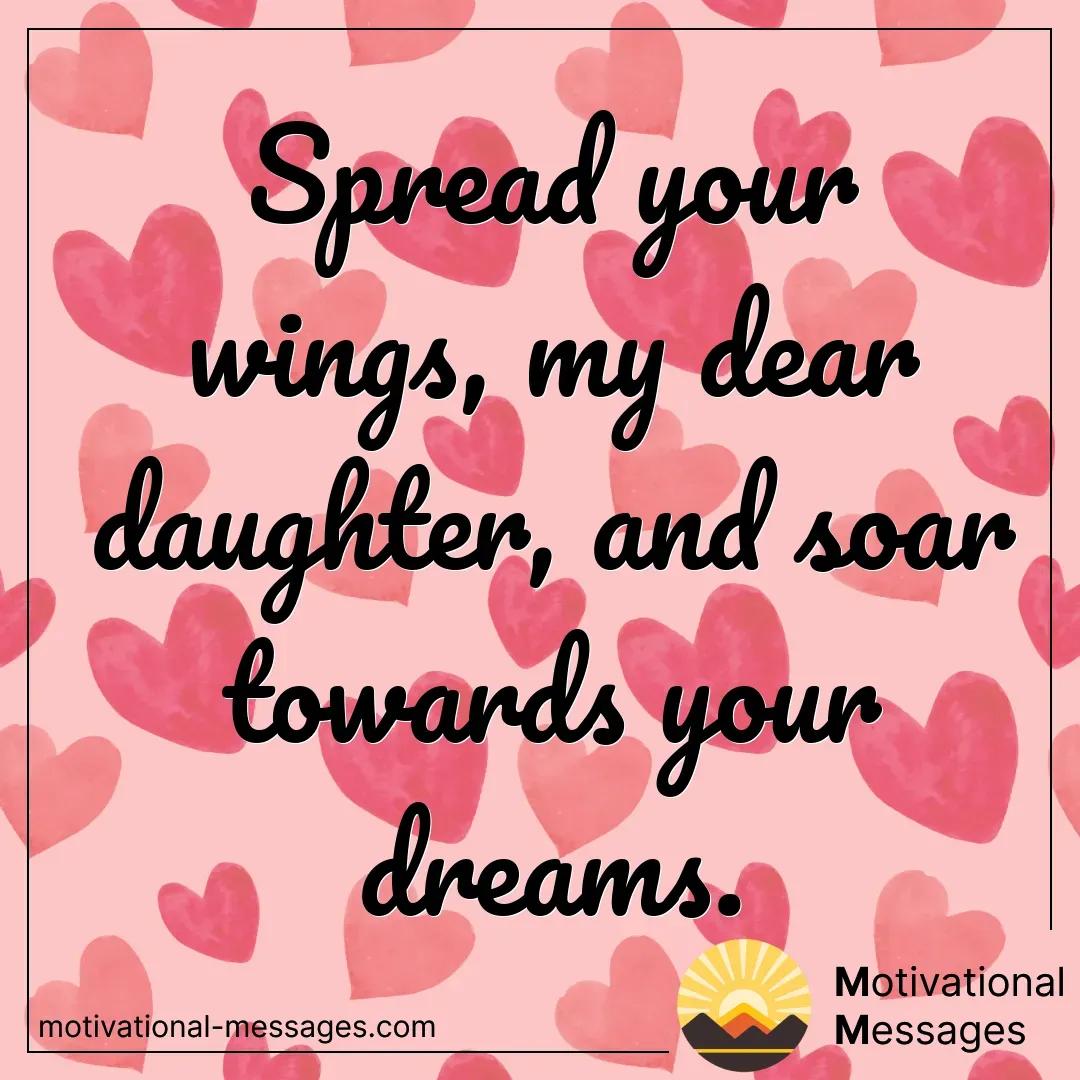 Spread Your Wings Daughter Dreams Card