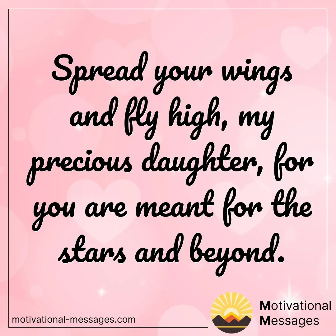 Spread Wings and Fly High Daughter Card