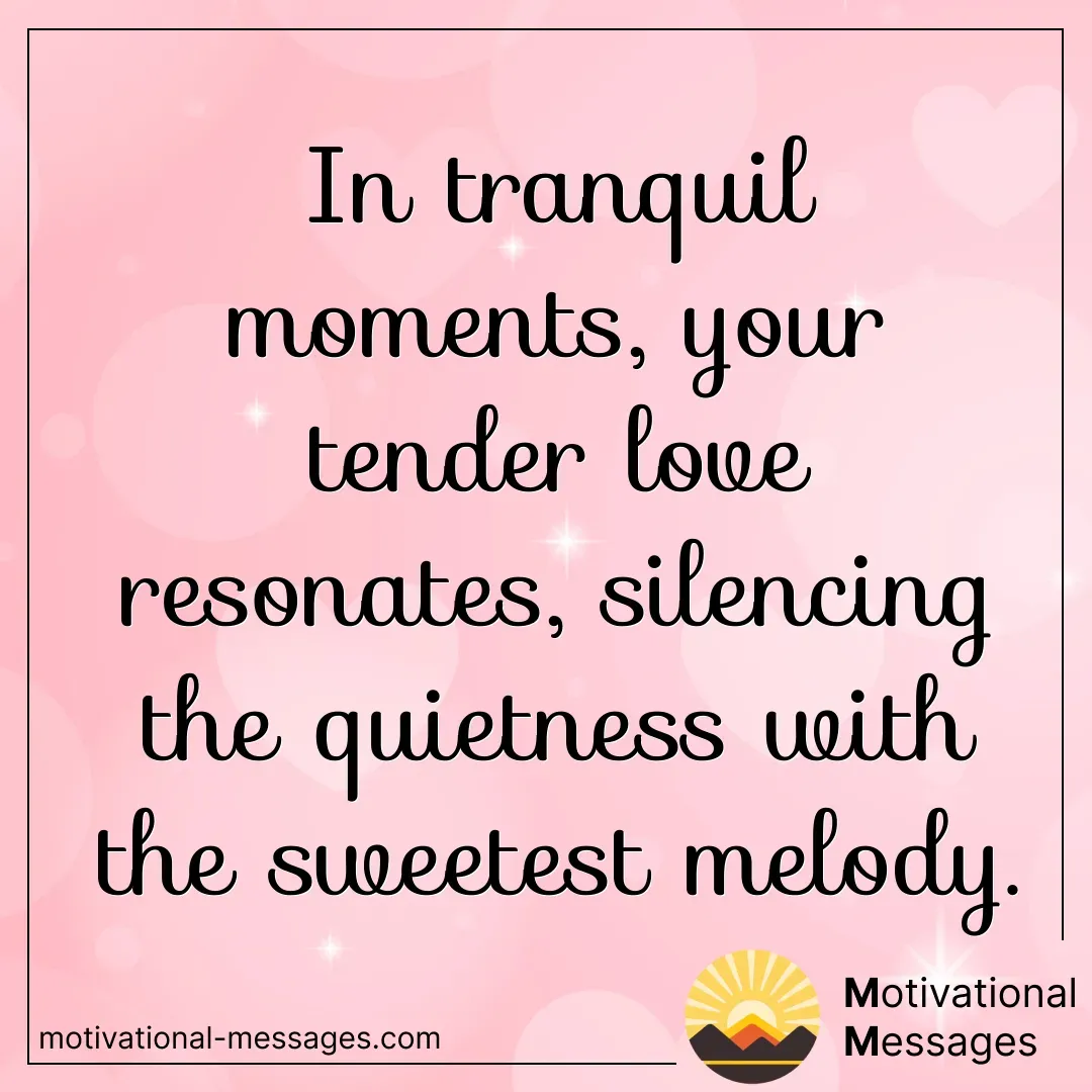 Tranquil Love Melody Card