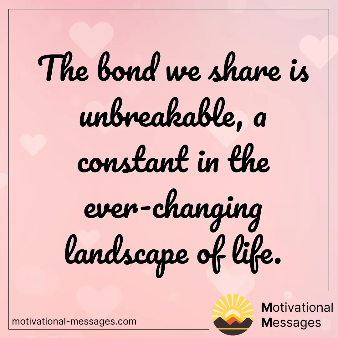 Unbreakable Bond Quote Card