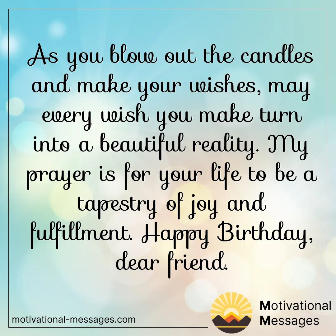 Birthday Wishes and Fulfillment Card
