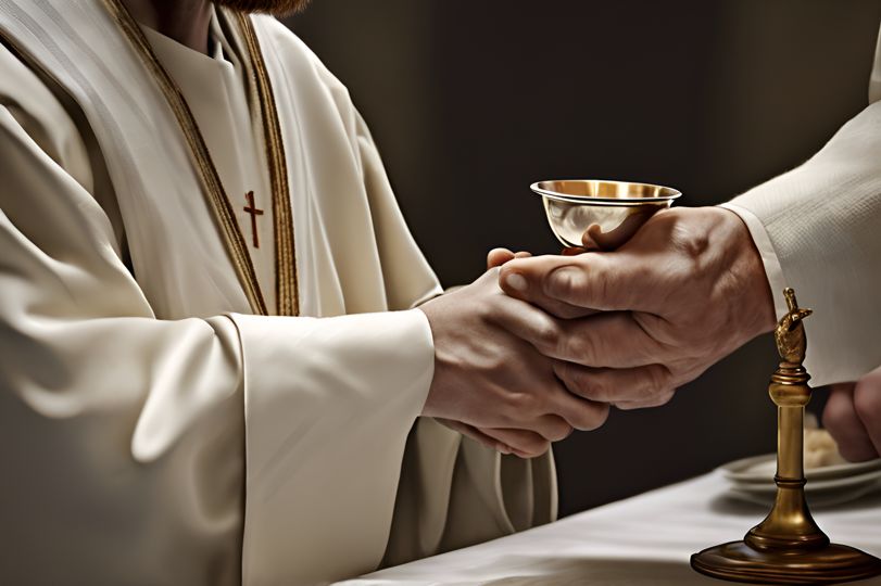 Christian receiving Communion