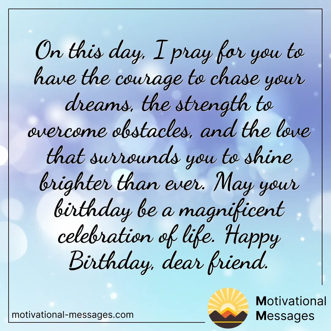 Courage, Strength, and Love Birthday Card
