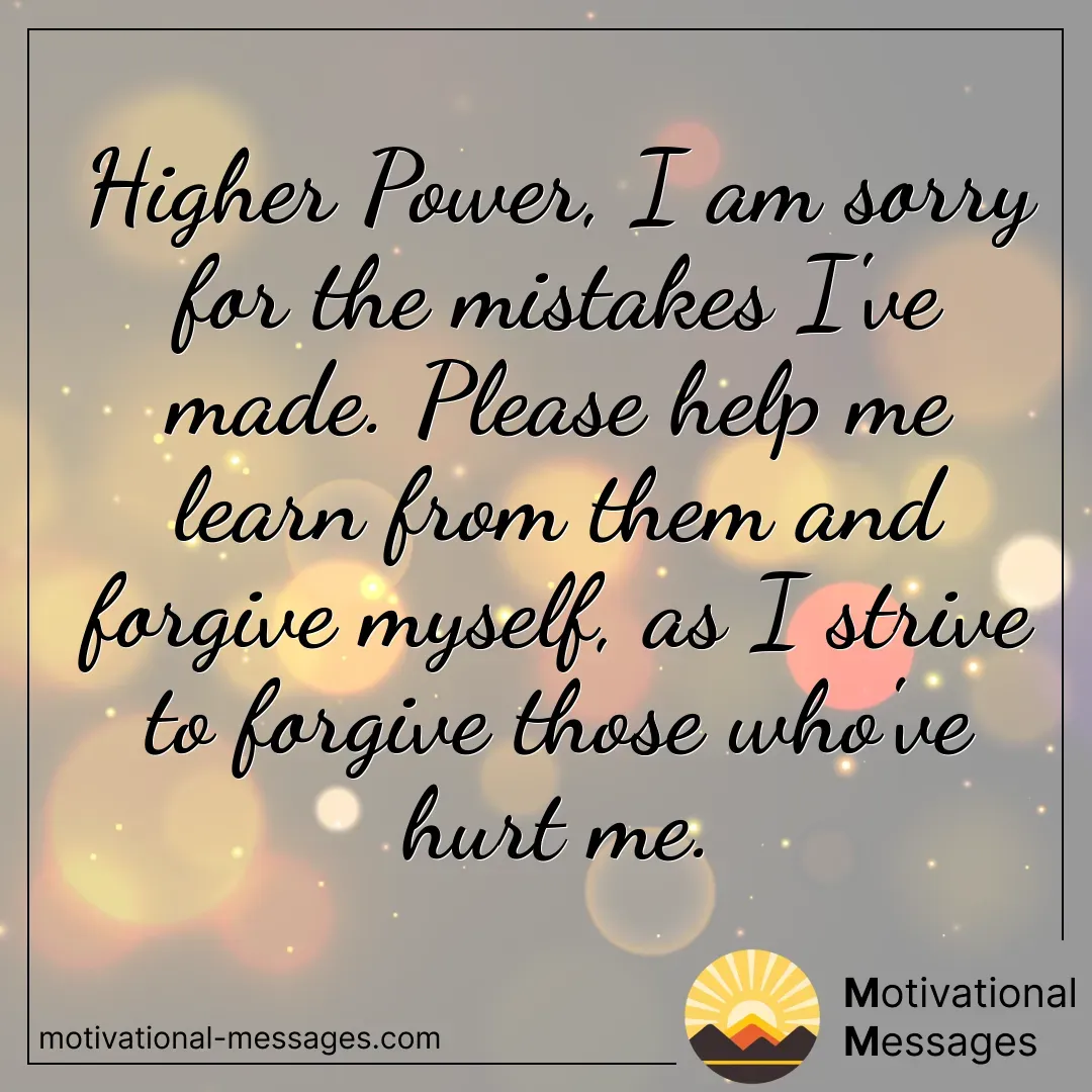 Forgiveness and Mistakes Learning Card