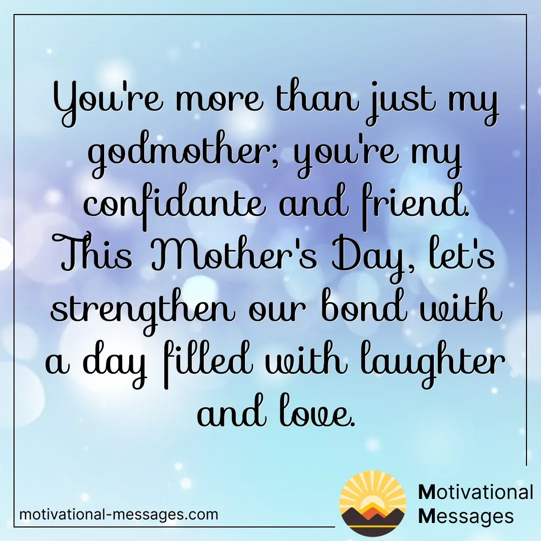 Godmother, Confidante, and Friend - Mother's Day Card