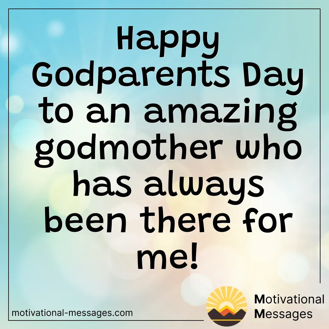 Happy Godparents Day Card for an Amazing Godmother