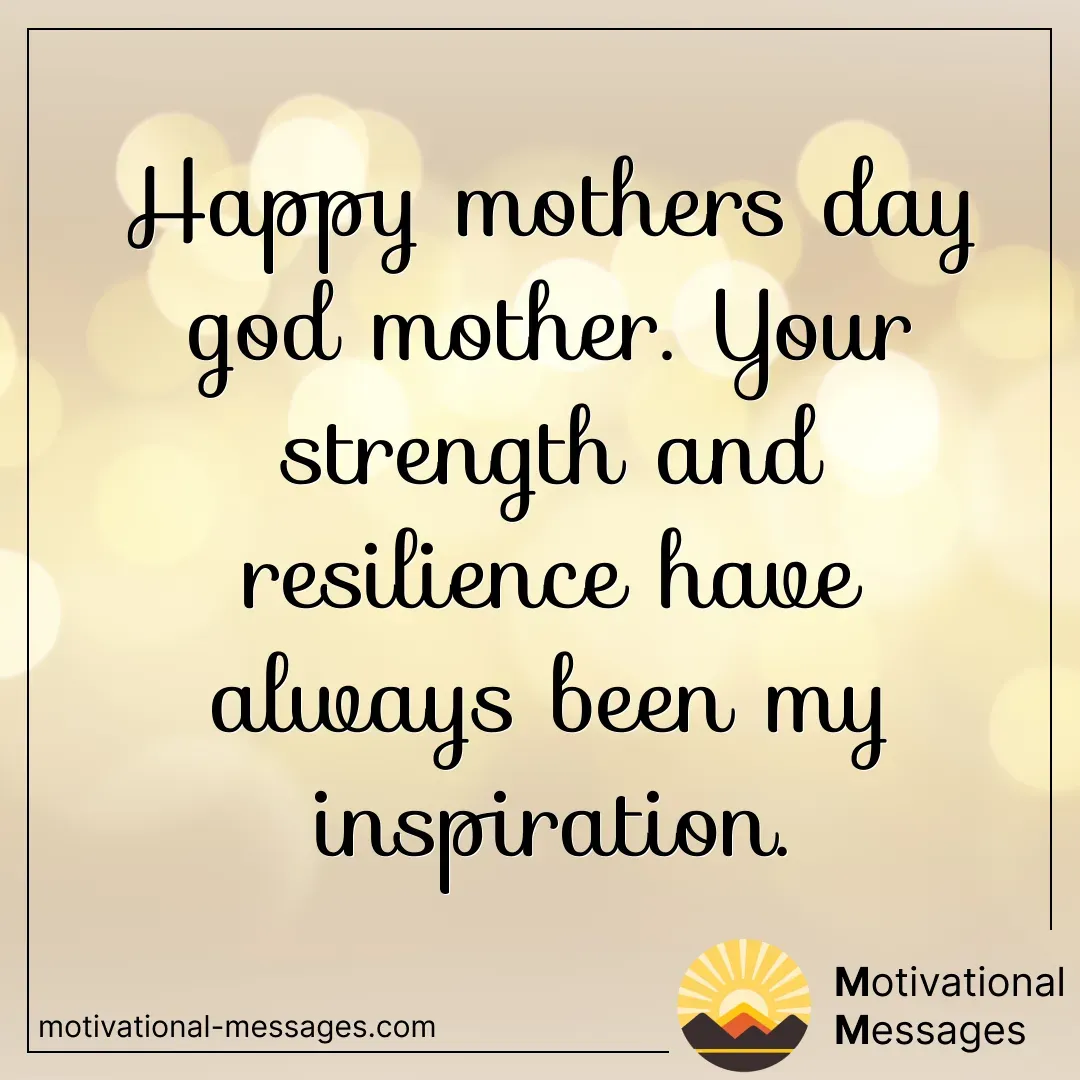 Happy Mothers Day God Mother Card