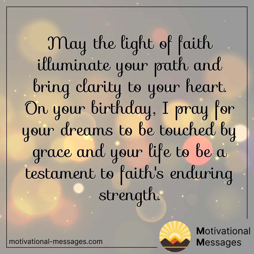Light of Faith Blessing Card