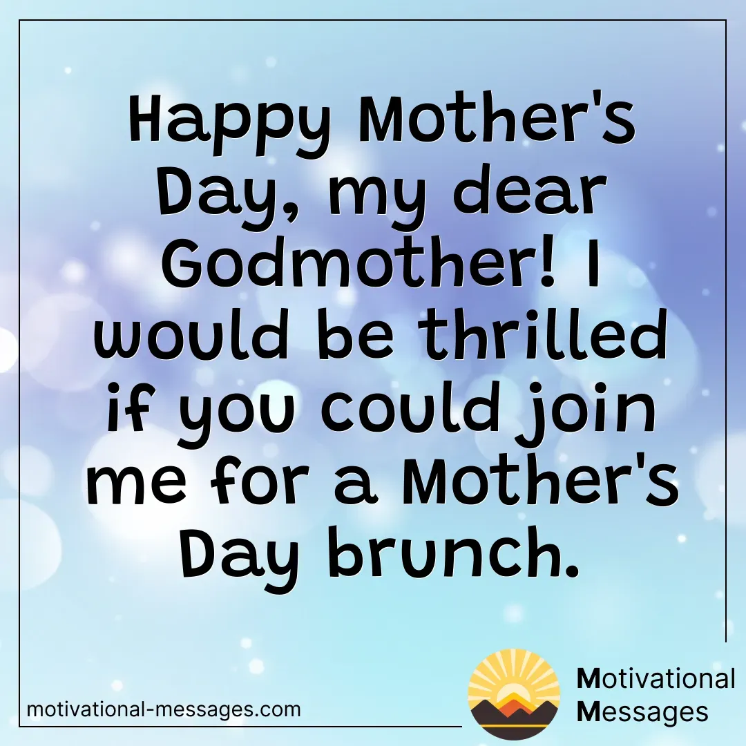 Mother's Day Godmother Brunch Card