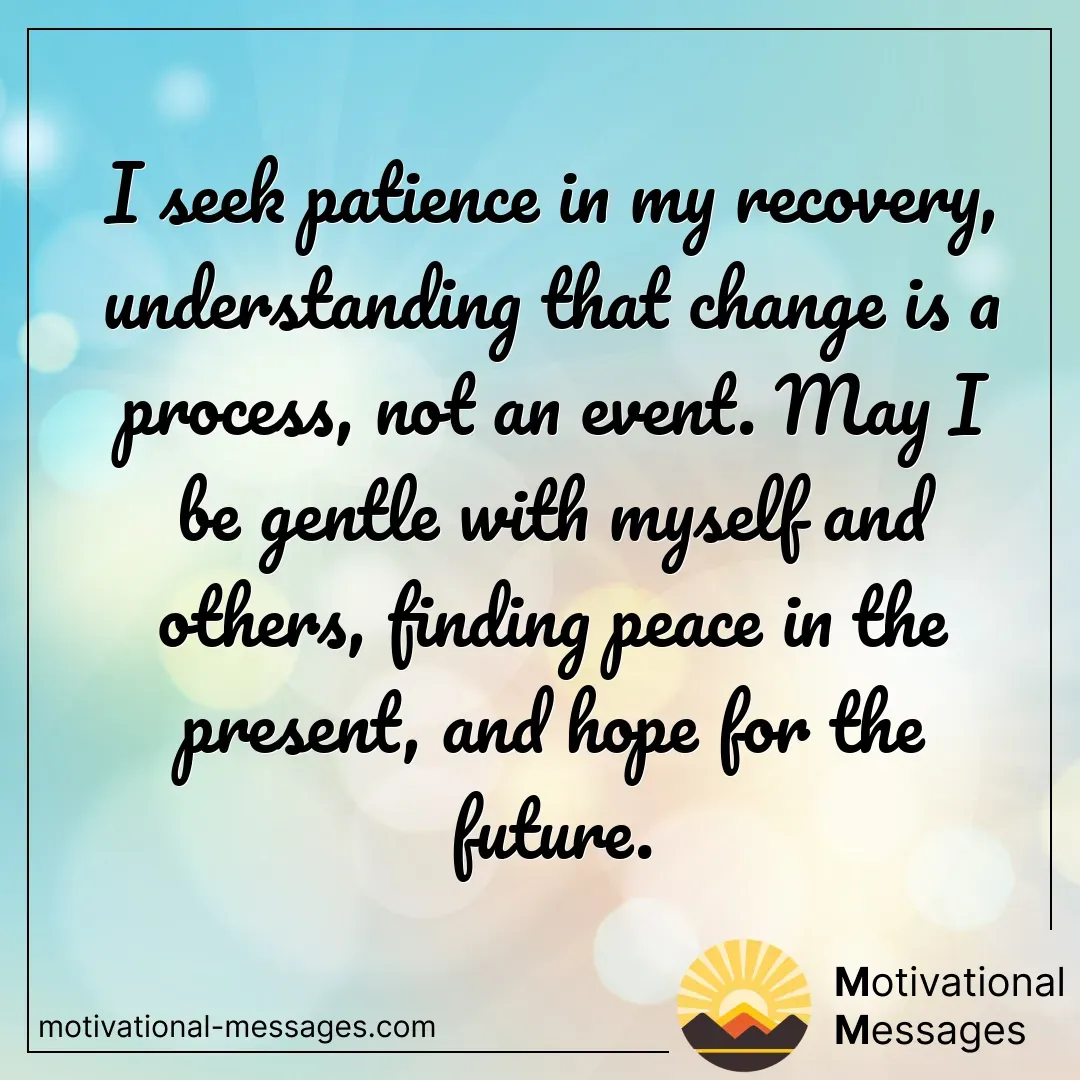 Patience in Recovery Card