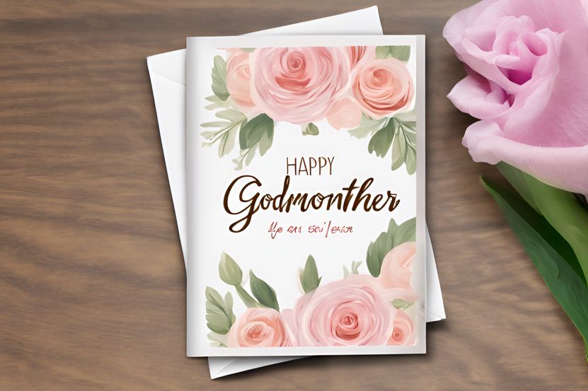 Personalized Mother’s Day card for godmother