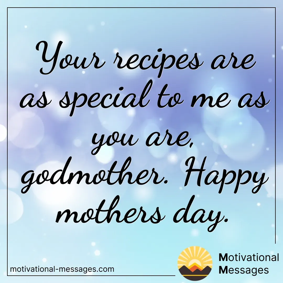 Special Recipes Godmother Card