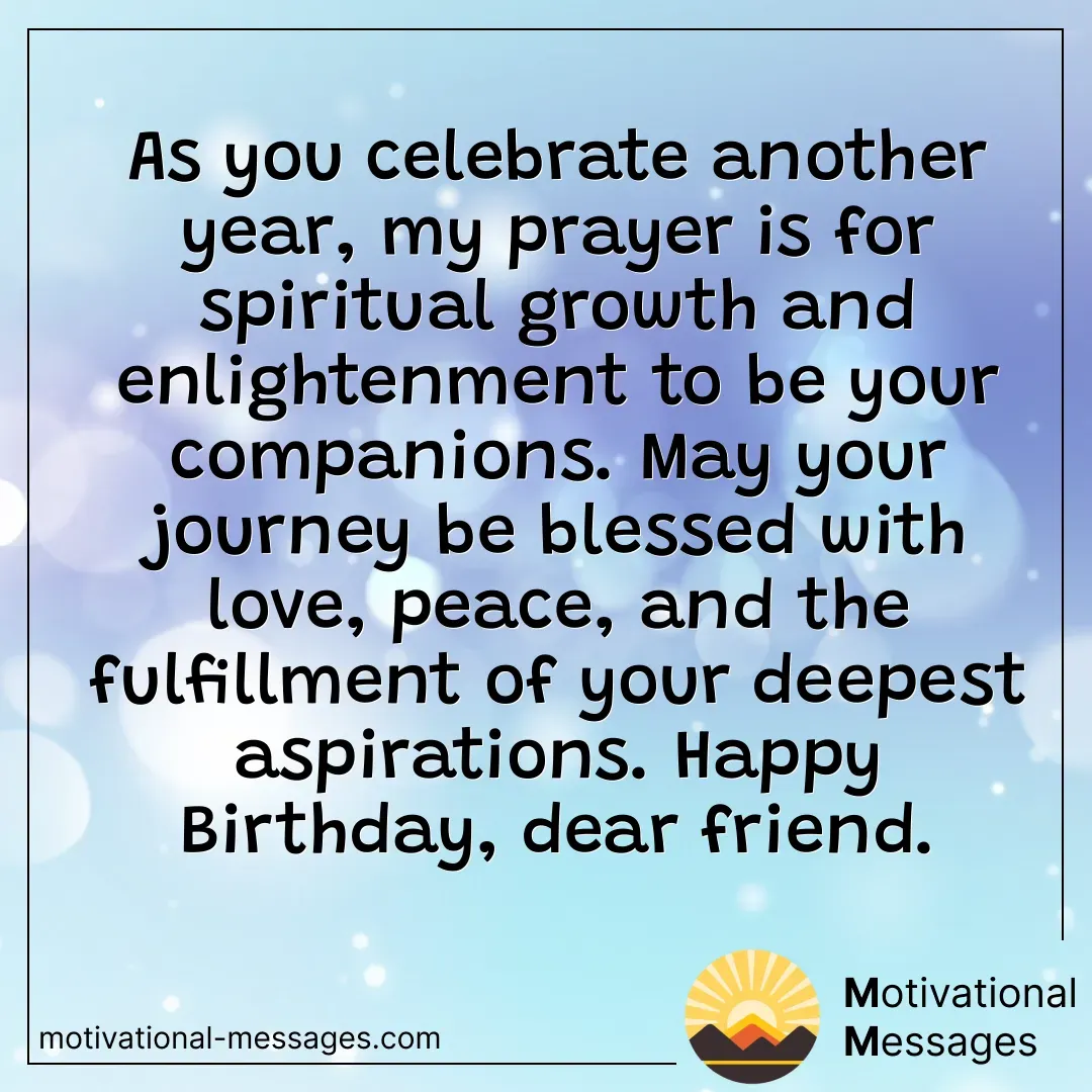 Spiritual Growth and Enlightenment Birthday Card