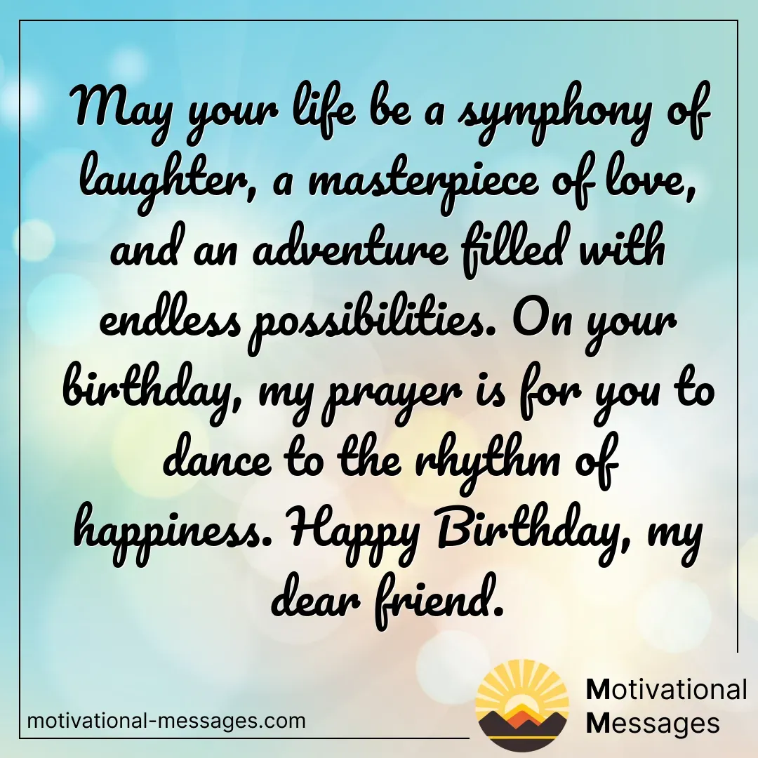 Symphony of Laughter and Masterpiece of Love Birthday Card