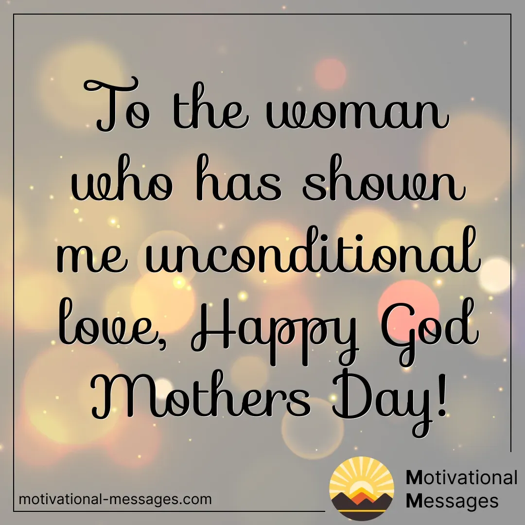 Unconditional Love Godmother's Day Card